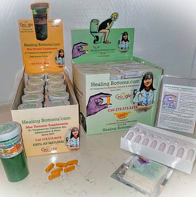 Healing Bottoms - Wholesale Oral Supplement/Vitamin - HB's Fissure Suppositories, Liquid Curcumin5