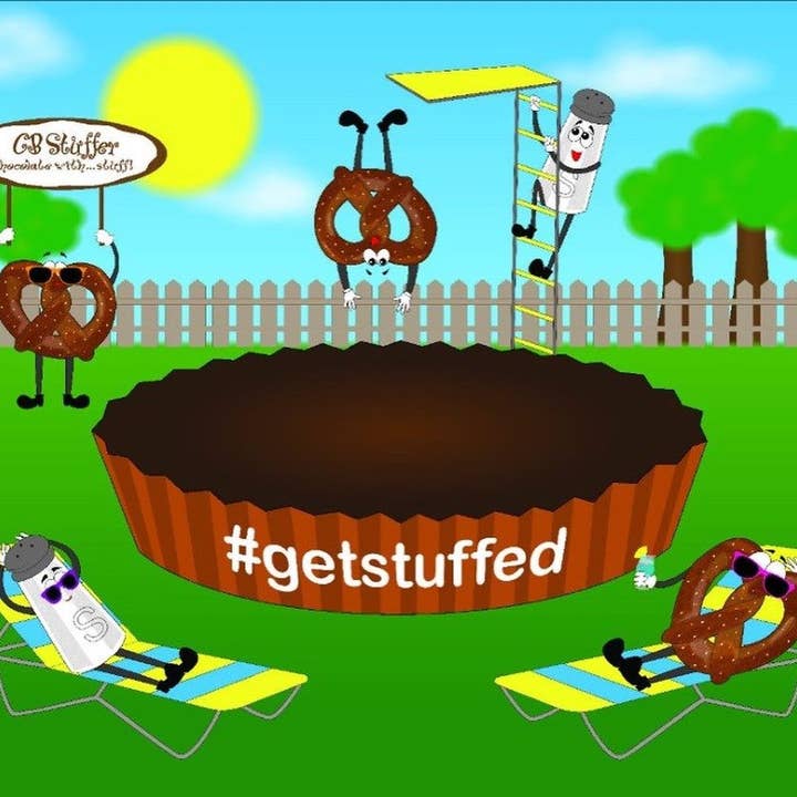 CB Stuffer - Wholesale Chocolate Covered Sweets - Dark Chocolate Salted Pretzel Peanut Butter Cup1