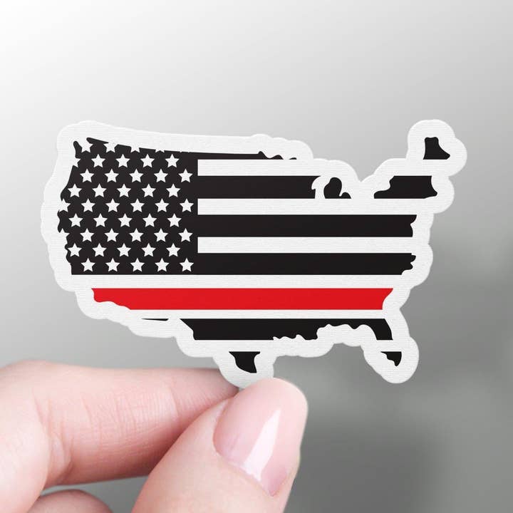 Etiqueta autocolante com bandeira dos Estados Unidos por atacado de GraffMerch.com