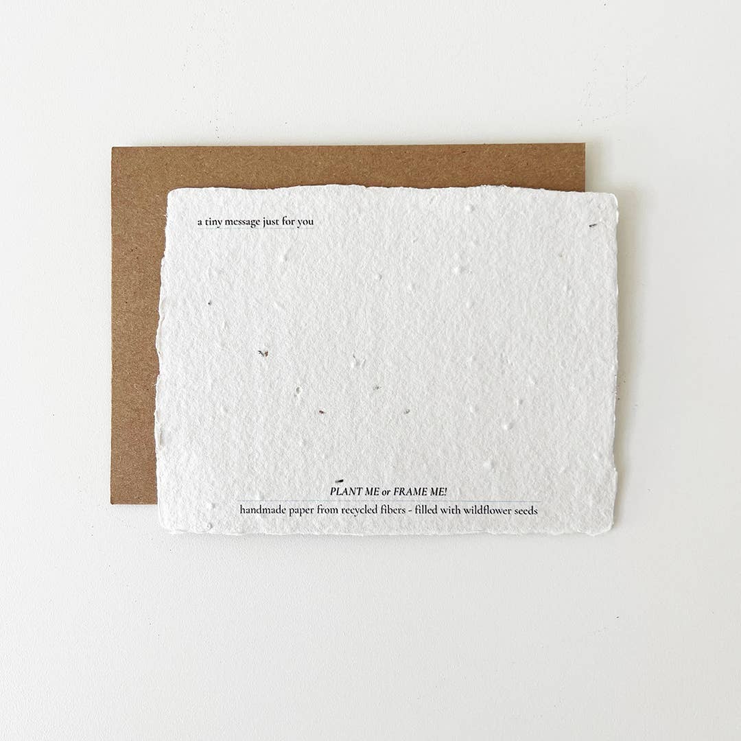 tiny poetry project – Großhandel Geburtstagskarten – Birth of You: Pflanzbare Wildblumen-Geburtstagskarte1