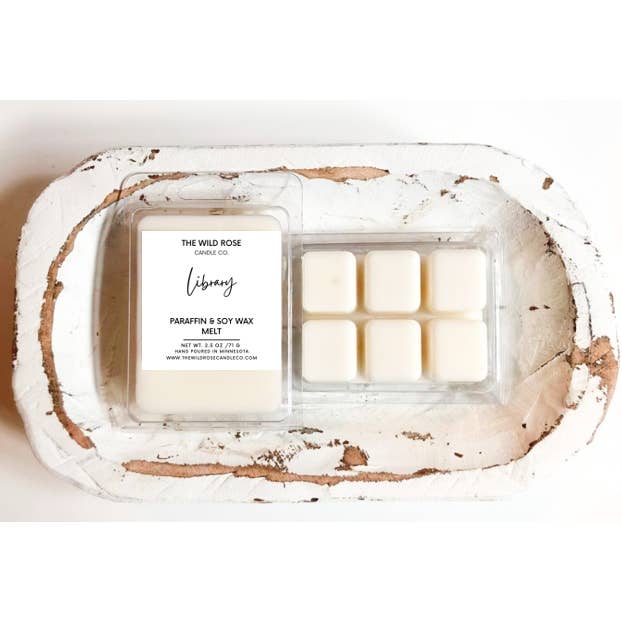 Wax Melts voor de bibliotheek voor wholesale door The Wild Rose Candle Co.