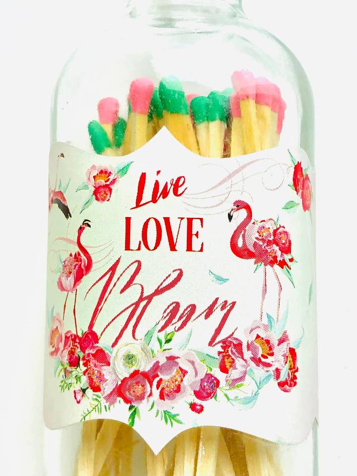 3 tums tändstickor Flamingo för wholesale av Love & Luck Greetings