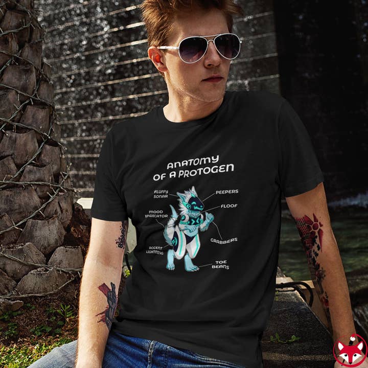 Protogen White - Tee-shirt pour la vente par Artworktee