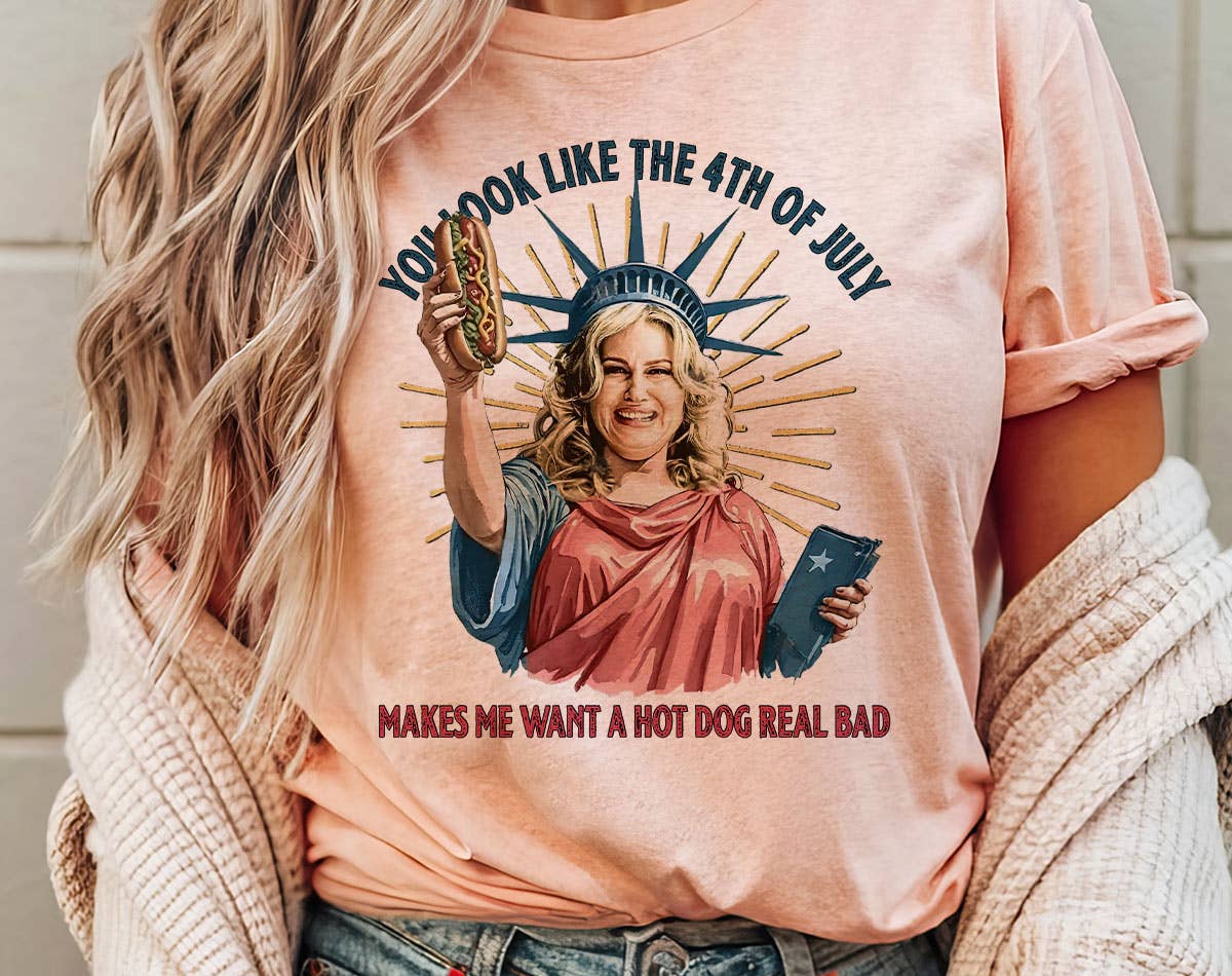 House Of Rodan - Wholesale T-shirt met print - Dames - Je ziet eruit als de 4e juli - Grappig Meme Graphic Tee