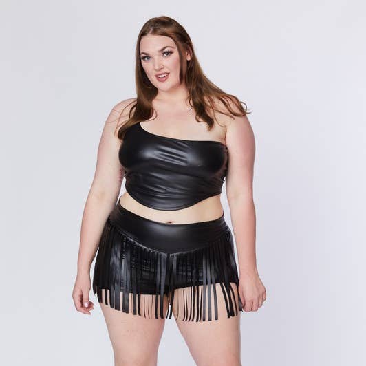 Set of Women's Short Leather and Top Plus Size for wholesale by SEXY STAR DESIGN INC