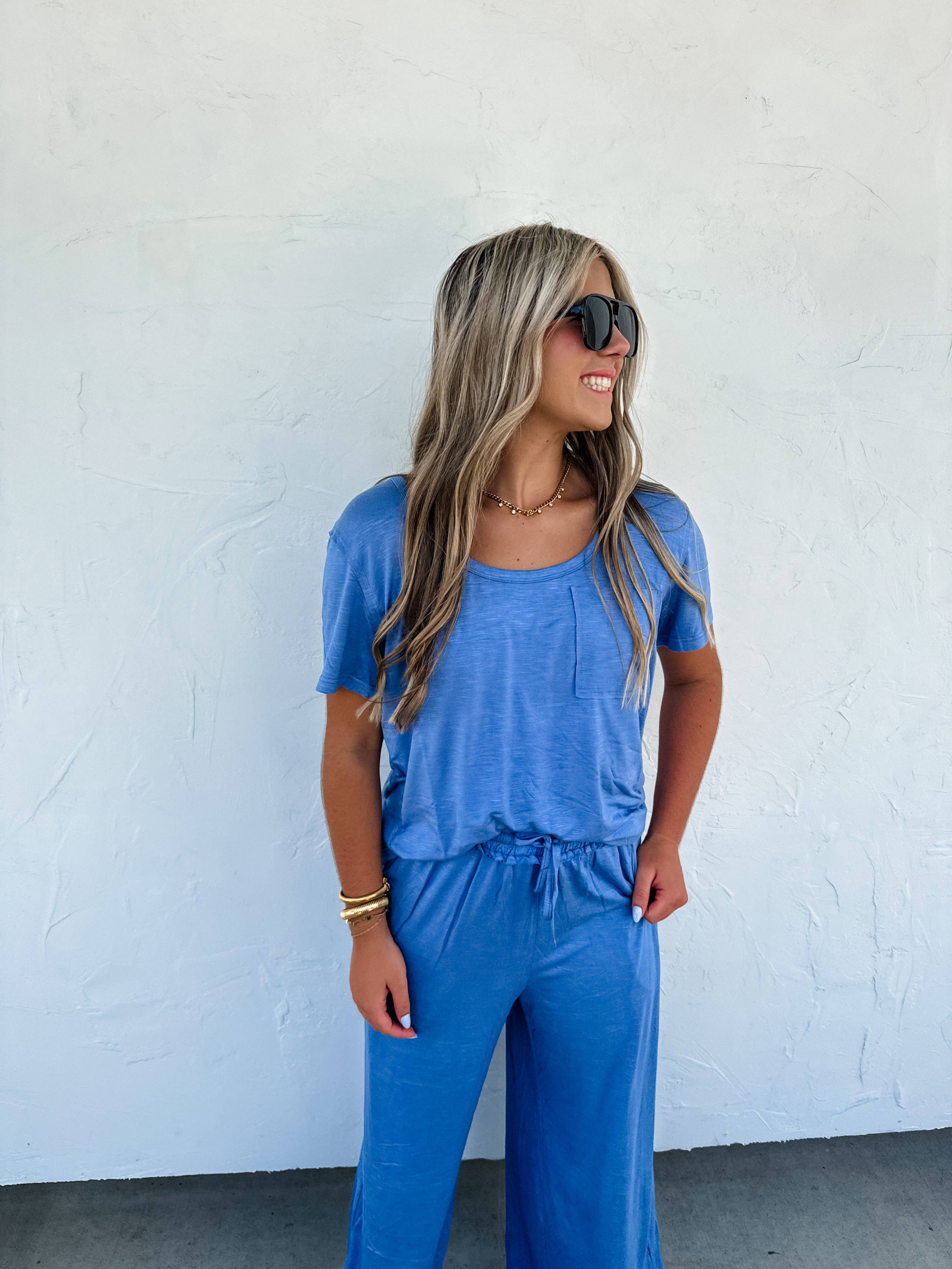 BLAKELEY - Wholesale T-Shirt - Women's - RILEY BOYFRIEND PATCH POCKET TEE21