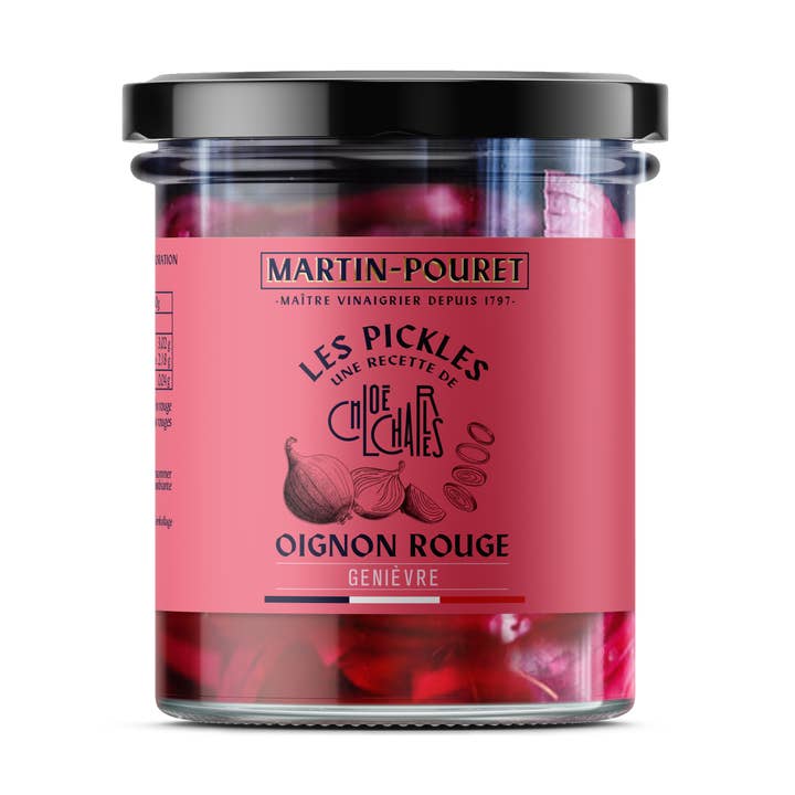 Pickles Oignons Rouges Genièvre 80g pour la vente par Martin-Pouret