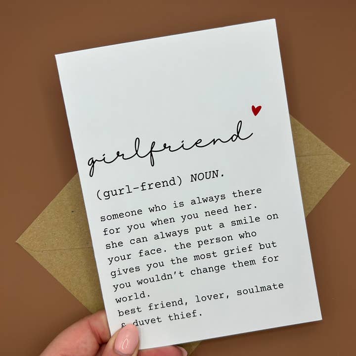 Swale Studios – wholesale Friendship card – Girlfriend Definition Greeting Card1