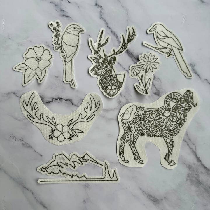 The Rockies Stick and Stitch Pack for wholesale by Nest Embirdery