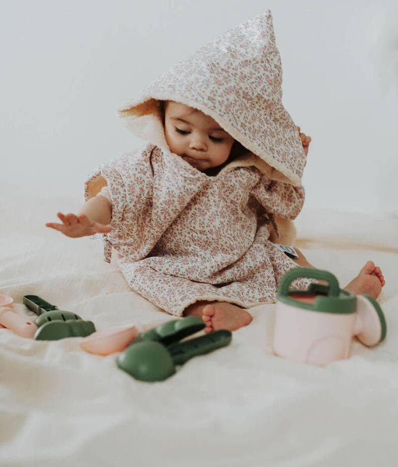 Manufacture des bébés français - Wholesale Poncho Towel - Kids & Baby - Lilac bath poncho0