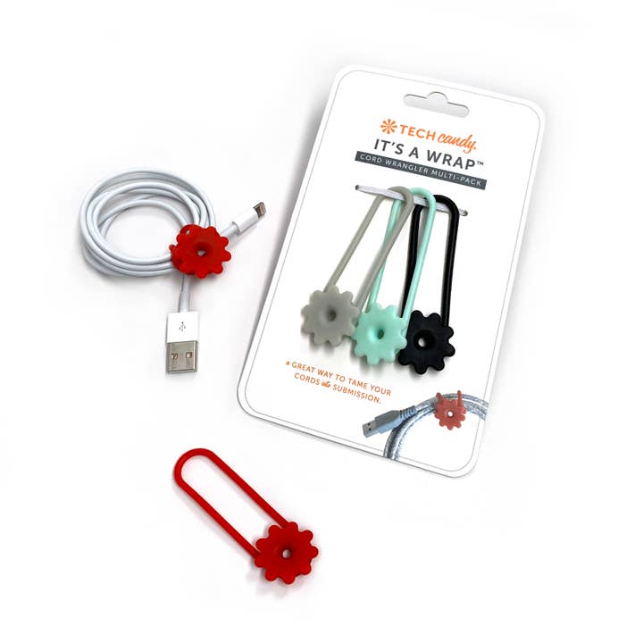 Tech Candy - Wholesale Cord Holder - IT'S A WRAP CORD WRANGLER: MULTIPACK