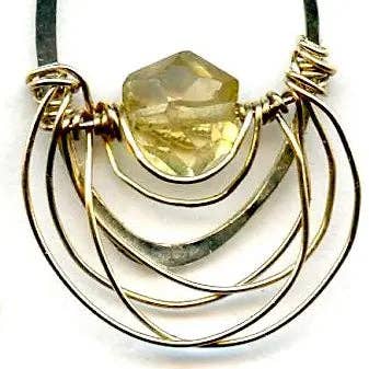 Art by any Means Jewelry - Vendita all'ingrosso Orecchini pendenti - Orecchini Esagonali in Citrino E760681