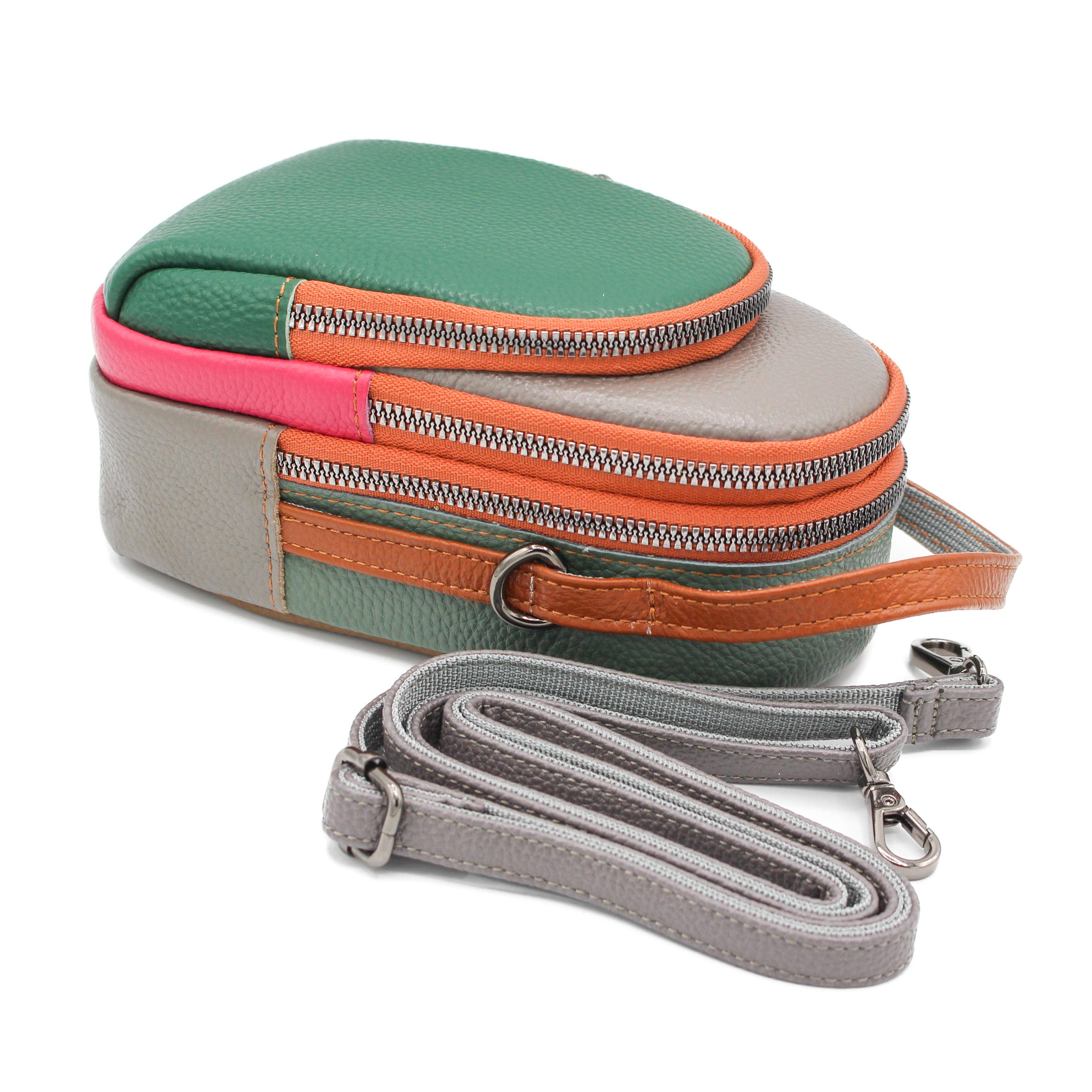 Zerimar 1942 – Engroshandel Rygsæk - Dame – Ægte læder crossbody-taske og rygsæk til kvinder, 19 x 10 x 9 cm23