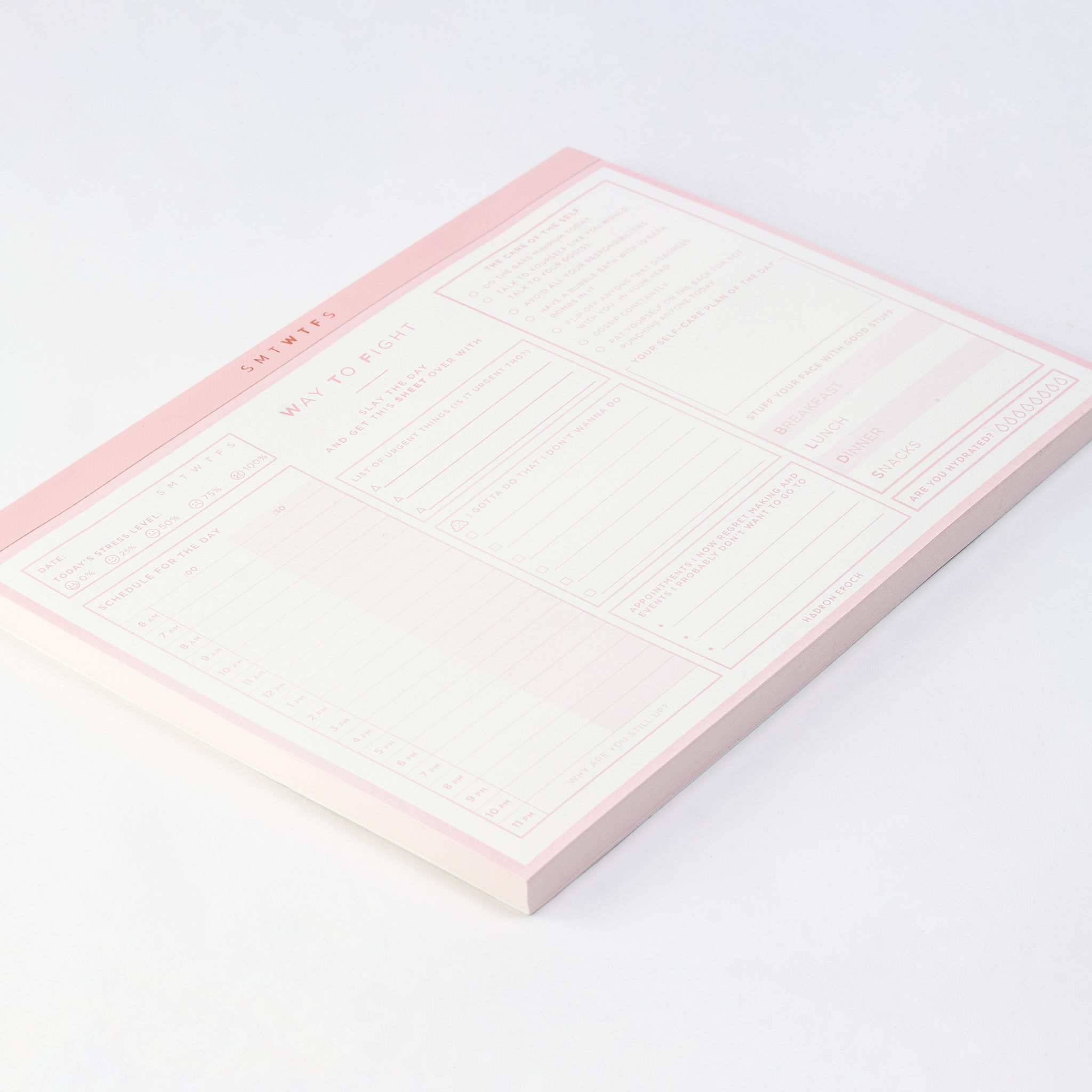 Hadron Epoch Design Studio - Wholesale Desk Pad - SMTWTFS Daily Deskpad (2 Color Available)1