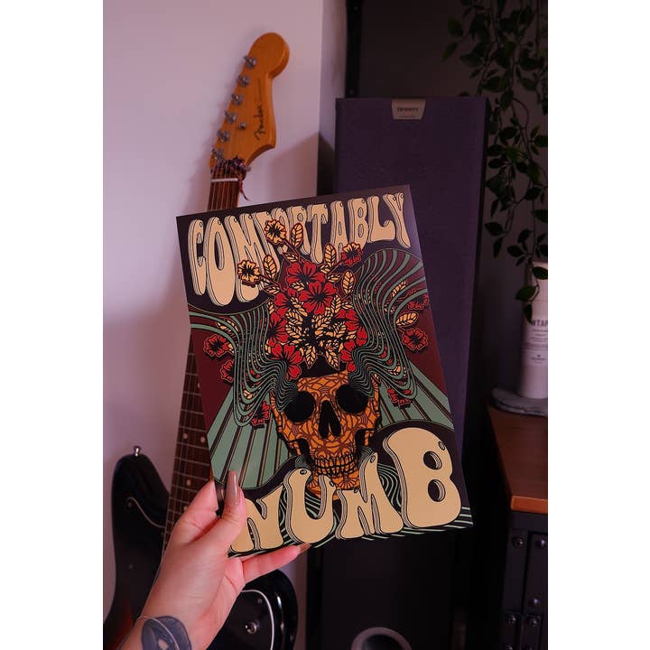 Buba Goods - Wholesale Art Print - Comfortably Numb psychedelic artwork poster print