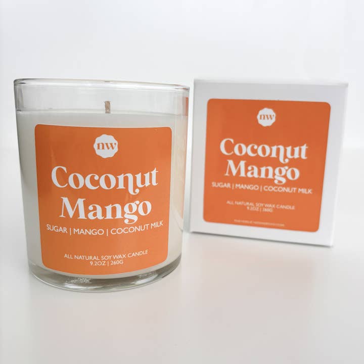 Coconut Mango | Core Candle, 9.2 Oz for wholesale by Noteworthy Co