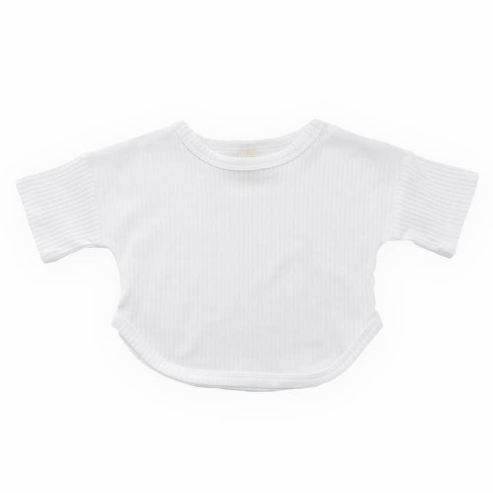 Fácil en la parte superior, acanalado ancho, color coco para venta al por mayor de With Love for Kids