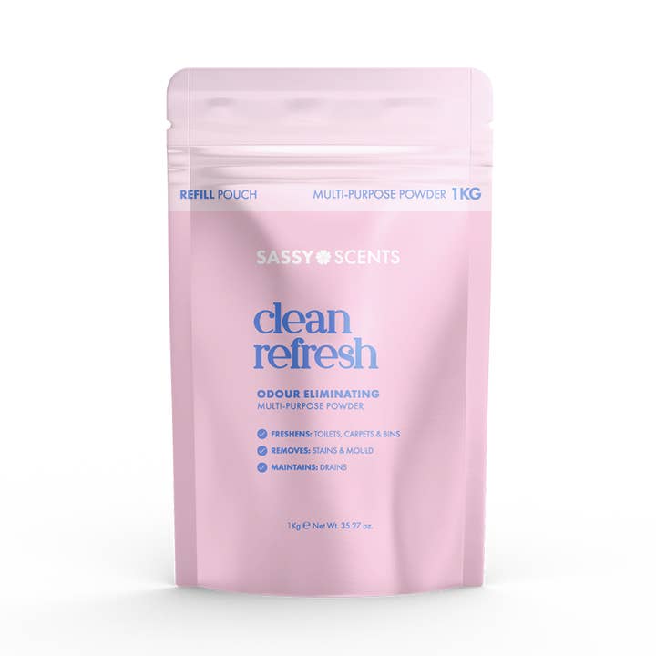 Sachets de poudre multi-usages éliminant les odeurs Clean Refresh pour la vente par Sassy Scents