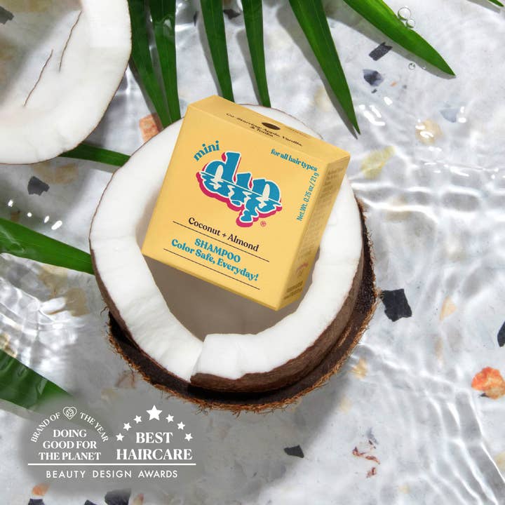 Dip - Wholesale Shampoo Puck/Solid Shampoo - Mini Dip Shampoo Bar: Color Safe, Everyday - Coconut & Almond1