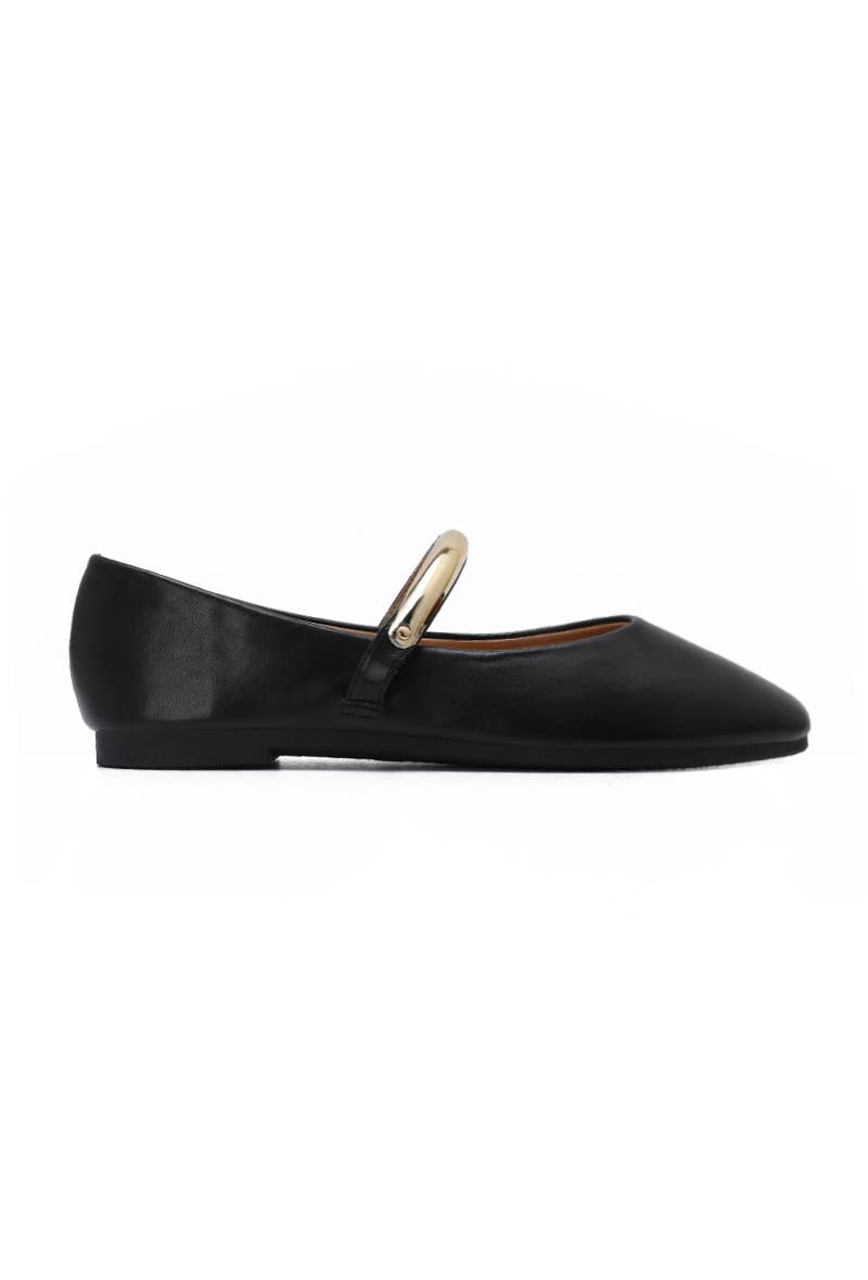 Joia Paris - Wholesale Flats/Loafers - Women's - Ballet flat with buckle, comfortable sole H8-972M1