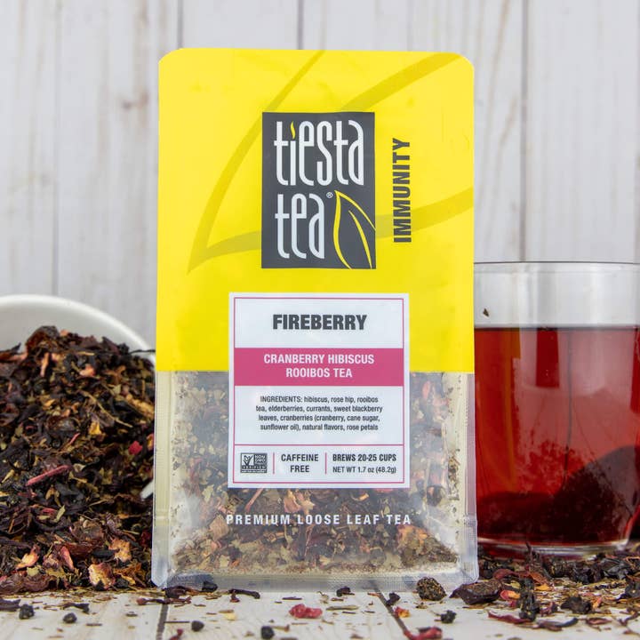 Tiesta Tea Company (loose leaf teas & accessories) - Wholesale Loose Tea - Fireberry - Cranberry Hibiscus Rooibos Tea20