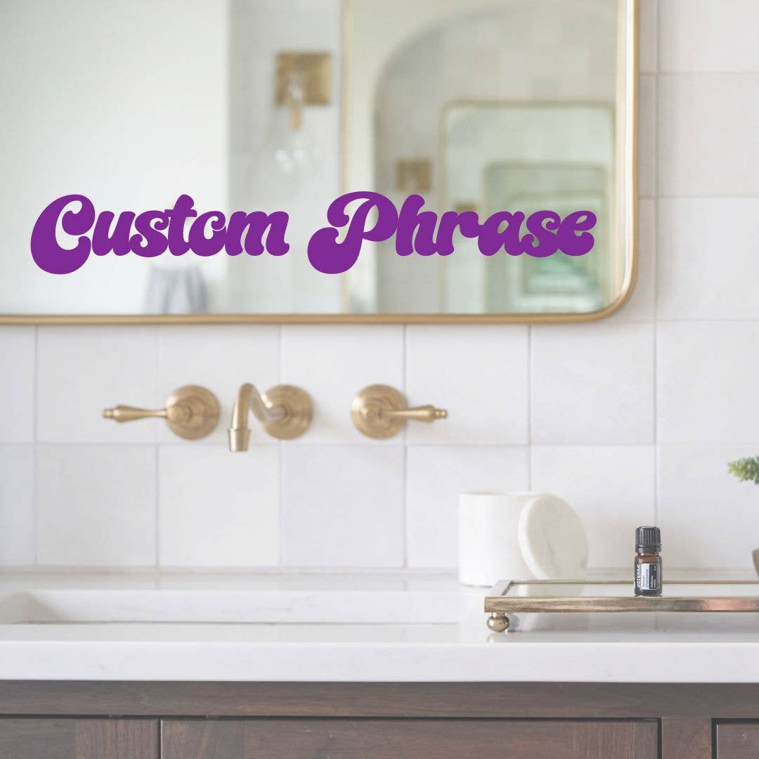 The Game Day Family – Großhandel Badezimmerspiegel – Individueller Affirmationsaufkleber für Mädchenspiegel oder Badezimmer3
