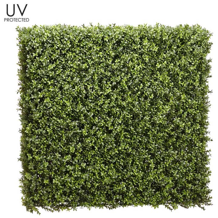 40"Lx7.5"W x 37.5"H UV ProtectedBoxwood HedgeGreen for wholesale by Silk Flower Depot