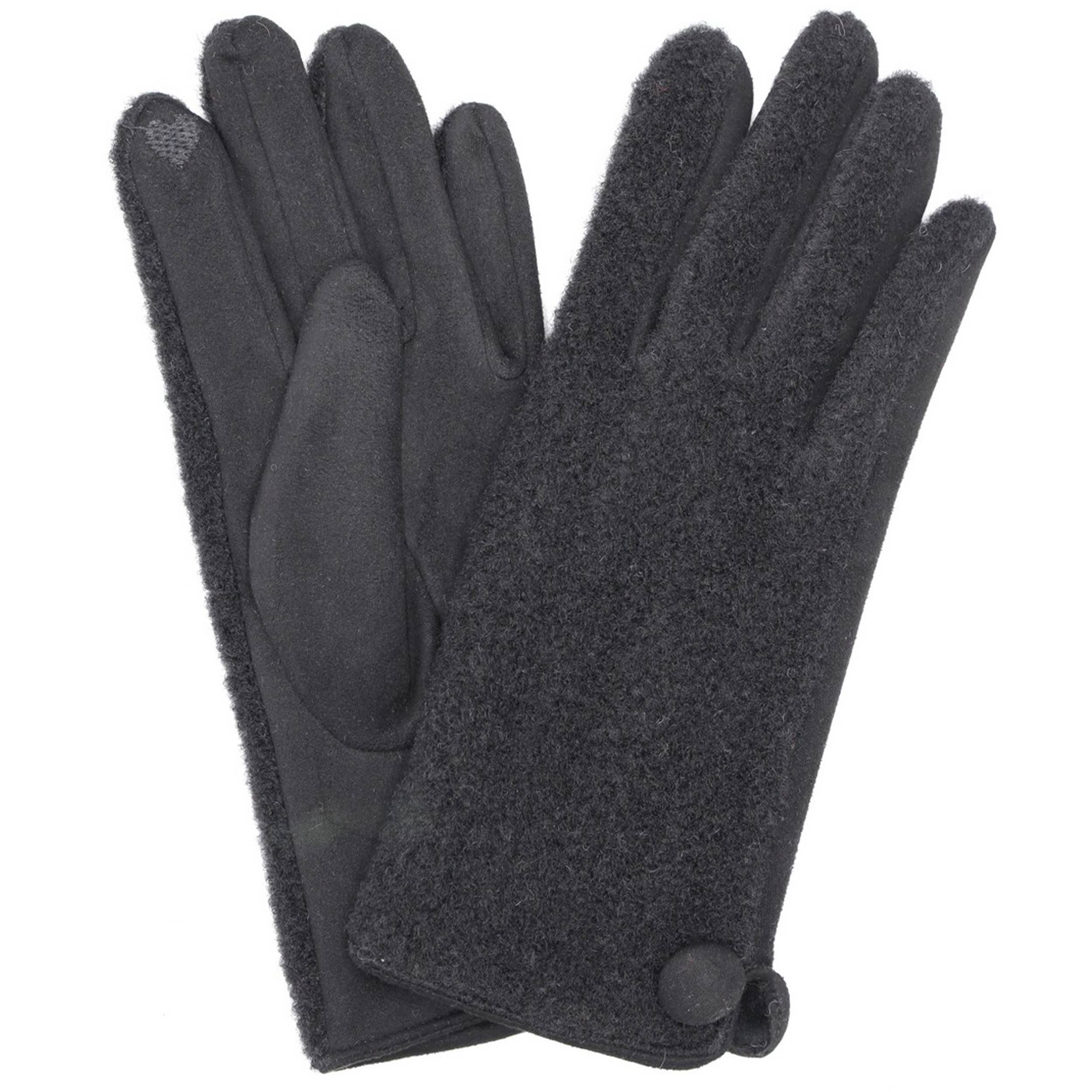 Hana - Vente Gants – femme - Gants d'hiver tactiles doux et intelligents Point Button0