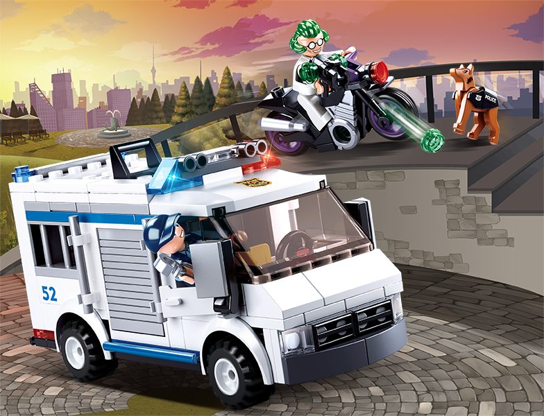 Sluban Europe BV - Wholesale Toy Set - Kids - M38-B0652//Police prisoner transport8