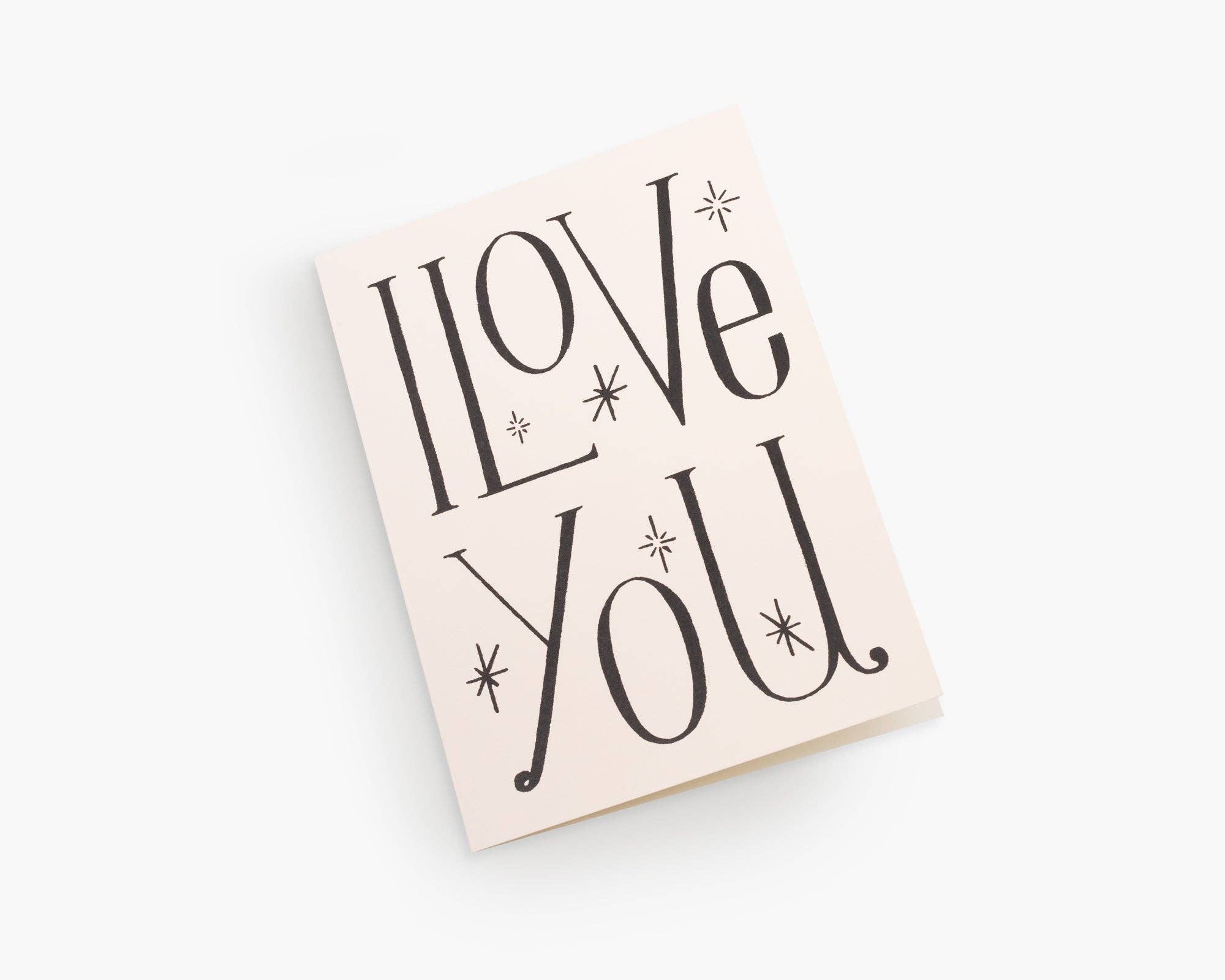 Day One Paper Co. - Wholesale Love Card - Love Card "I Love You"1