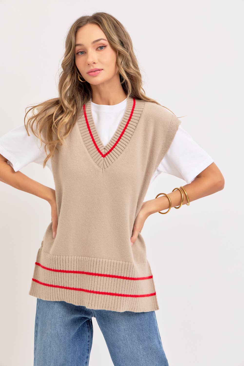 Sweet Lovely by Jen - Wholesale Knit Sweater - Women's - EFFORTLESSLY ESSENTIAL KNIT TOP/VEST30