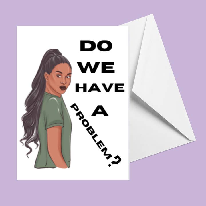 Abbiamo un problema? Biglietto d'auguri per la vendita all'ingrosso da parte di Betty J