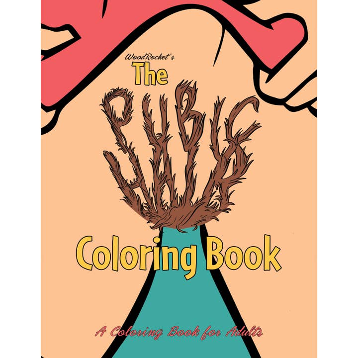 Peach Brown Pubic Hair Coloring Book, CB-005 for wholesale on Faire