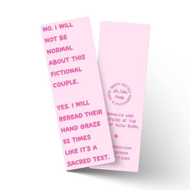 Helig Text Romantik Rolig Bokmärke för wholesale av La Folie Press