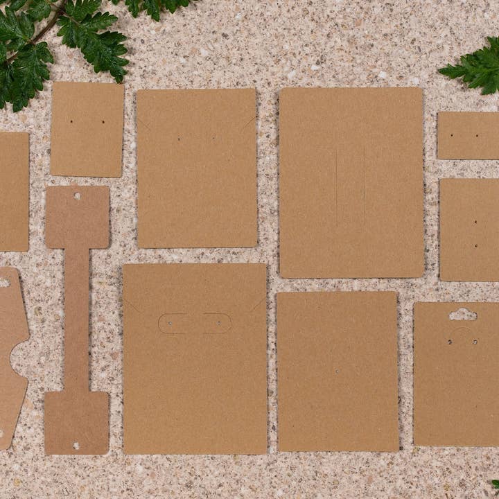 Fernery Designs – wholesale Retailer display – Home & Living – Large Blank Kraft Keyring Display Cards