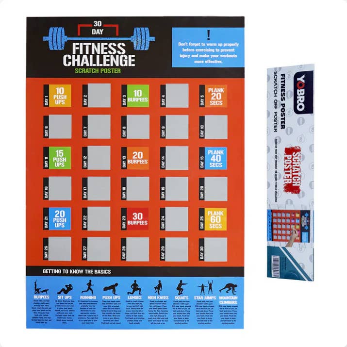 30 Days Fitness Challenge - Fitness Gifts, Workout Poster and other Purchase wholesale complete pre workout. Free returns & net 60 terms on Faire trending on Faire.