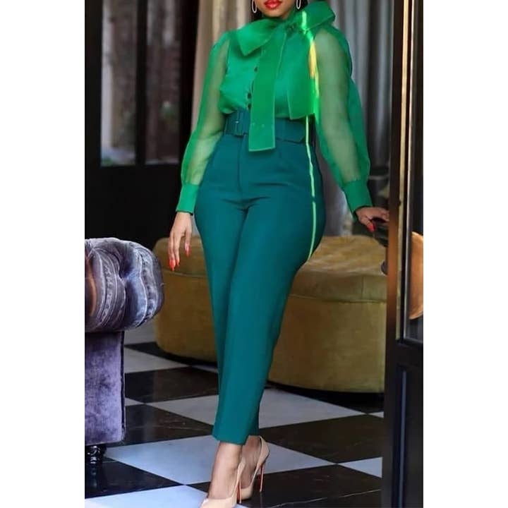 High Waist Casual Slim Fit Professional Trousers for wholesale by Paperdoll