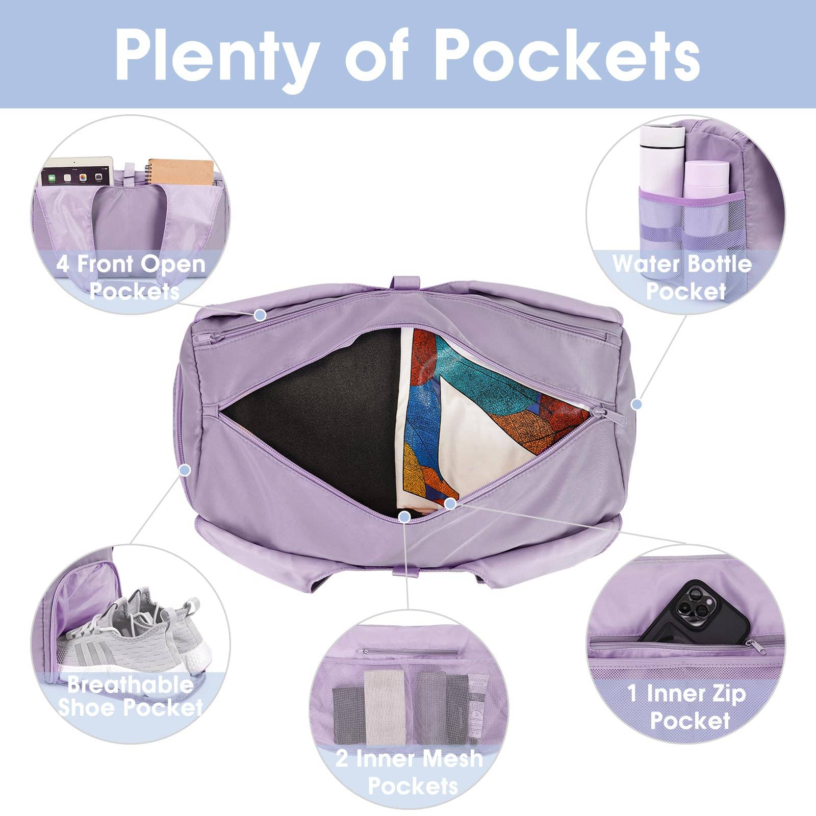 wandf – Großhandel Sporttasche – Unisex – Sportsnew Yoga-Trainings-Tasche mit Nass- und Trockentaschen und Schuhfach - SN313022