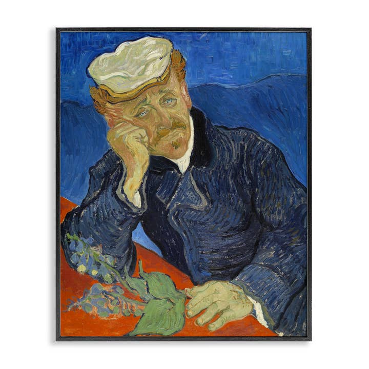 Dottor Paul Gachet Ritratto di Van Gogh - Arte da Parete Incorniciata per la vendita all'ingrosso da parte di Stupell Industries