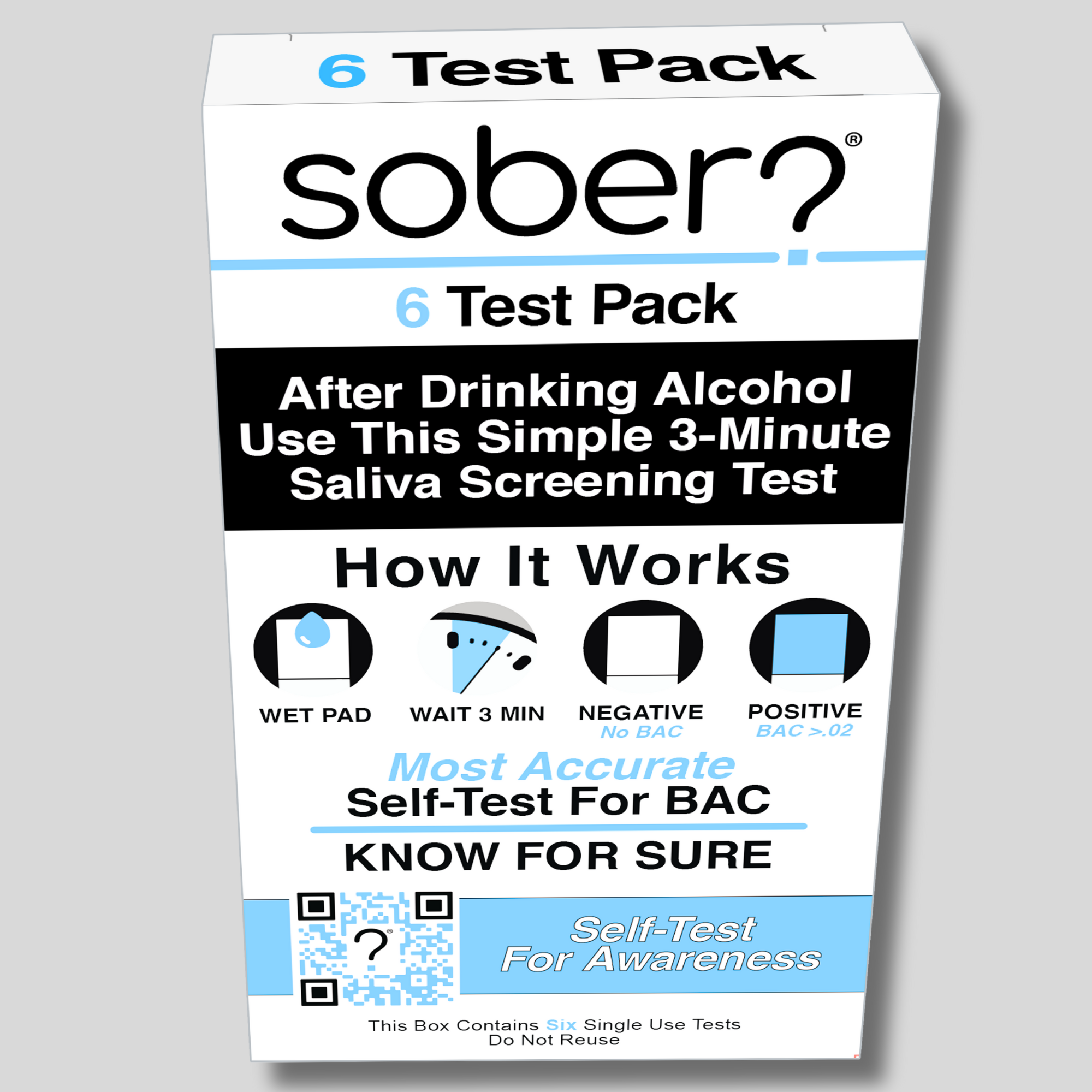 Sober Self-Test - Venta al por mayor Estantes de exposición de minoristas - Belleza y bienestar - Prueba de Sobriedad - Tiras de Prueba de Alcohol | Sober SD 63