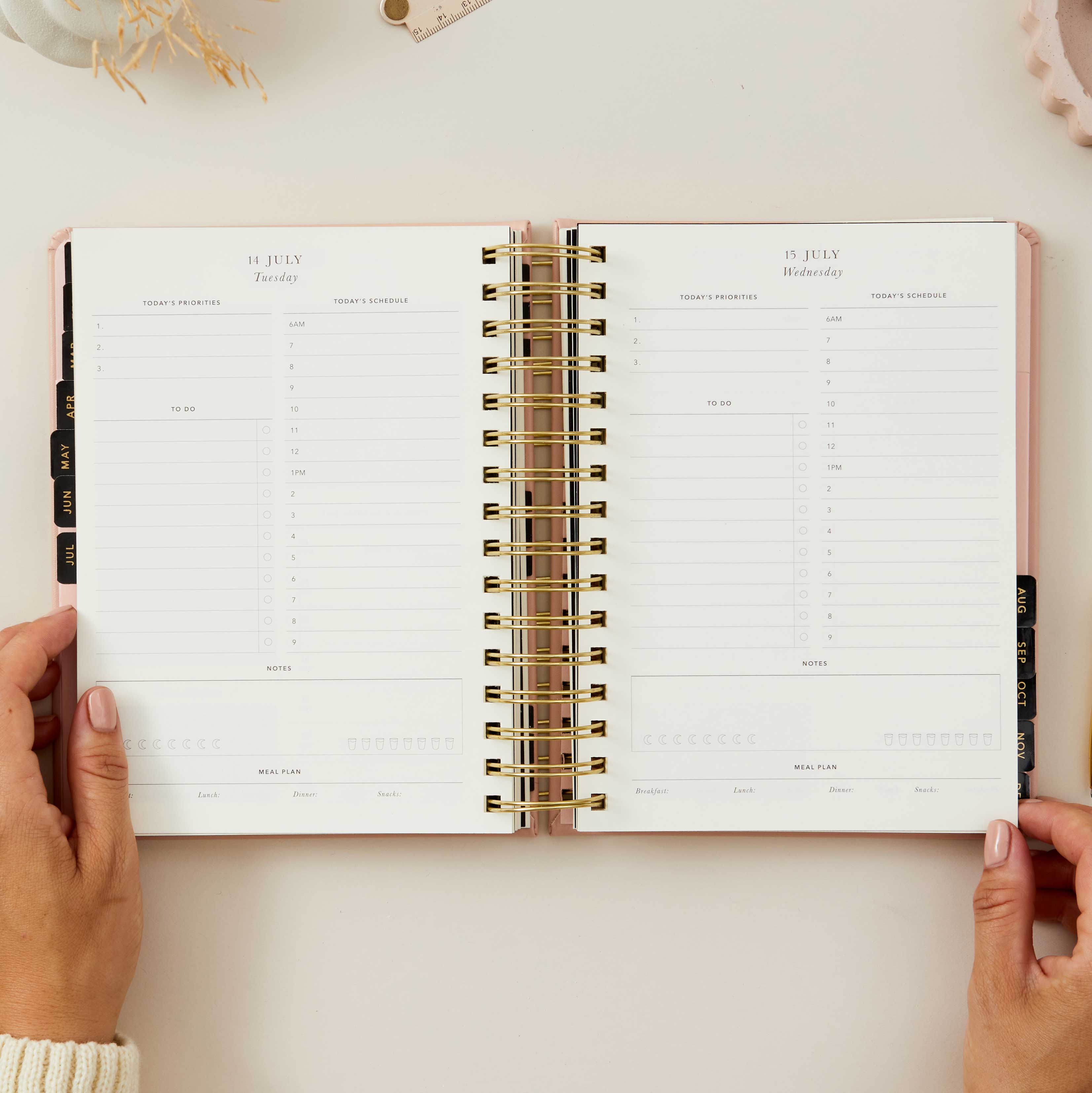 Blush And Gold - Wholesale Planner - 2026 Daily Planner - Sunset4