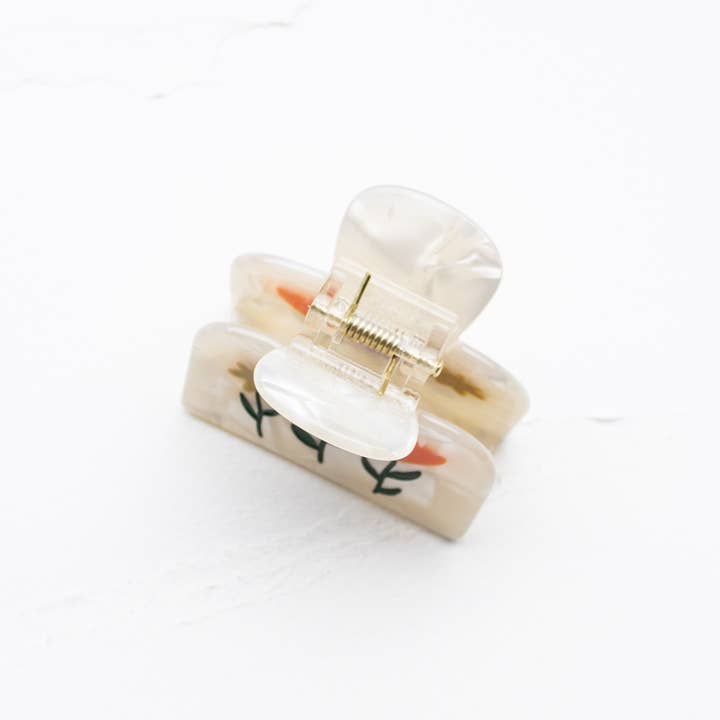 Tiepology – wholesale Hårklämma - Dam – Eco Flowers in Bloom hårklämma med grepp2