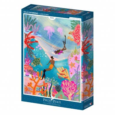 500 Piece Puzzle - Wild Swimming for wholesale by Pieces & Peace
