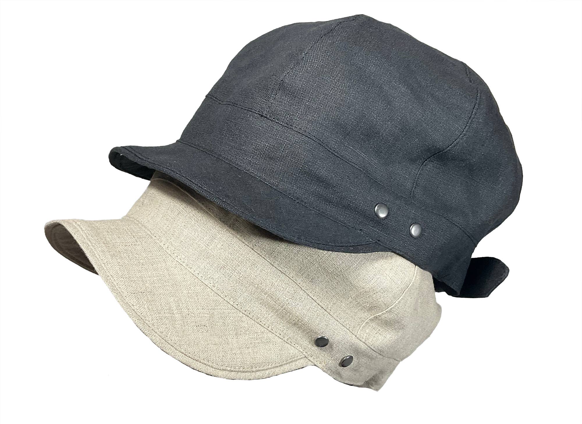 DCP Designs - Wholesale Newsboy/Schoolboy Hat - Women's - Linen Summer Cap, Newsboy style tie, Code HDC-L:6
