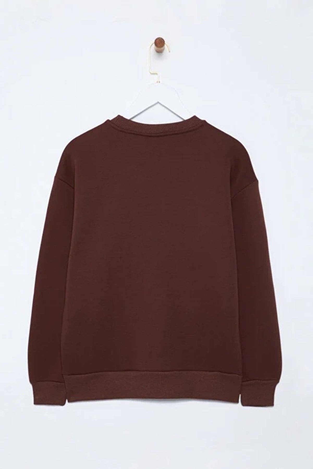 Hoxton Gal – wholesale Sweatshirt – Women's – Thick Fleece-Lined Regular Fit Crew Neck Basic Knit Sweatshirt20