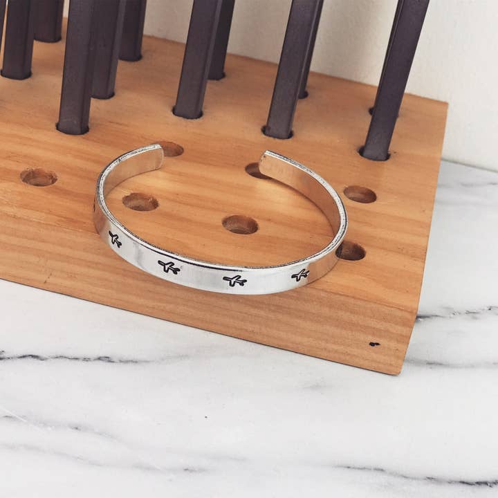 Black Tied - Wholesale Manchet-armband - Luchtvaart Armband | Reisliefde Vliegtuig Wereld1