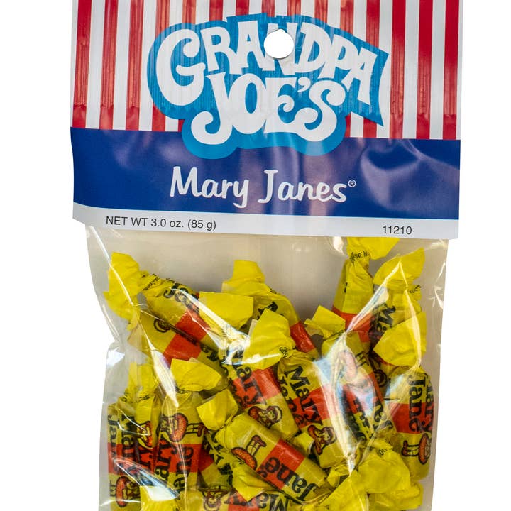 Grandpa Joe's Peg Bags, Mary Janes, 3oz, 12 Ct Case for wholesale by Grandpa Joe's Candy Shop