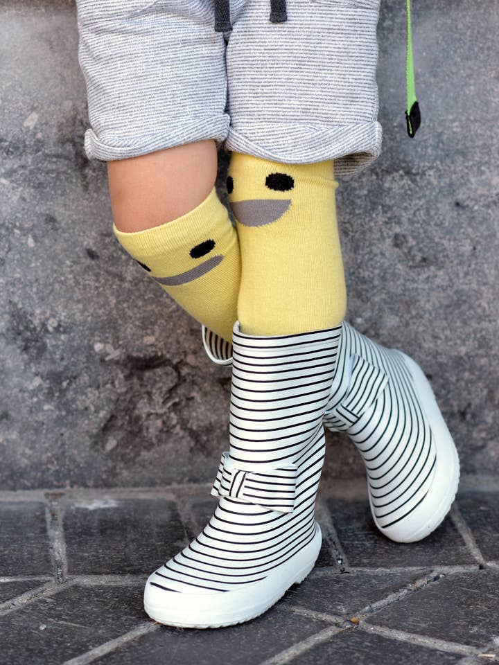 BOXBO - Vendita all'ingrosso Calzini - Bambini - Calze alte Wistiti gialle6
