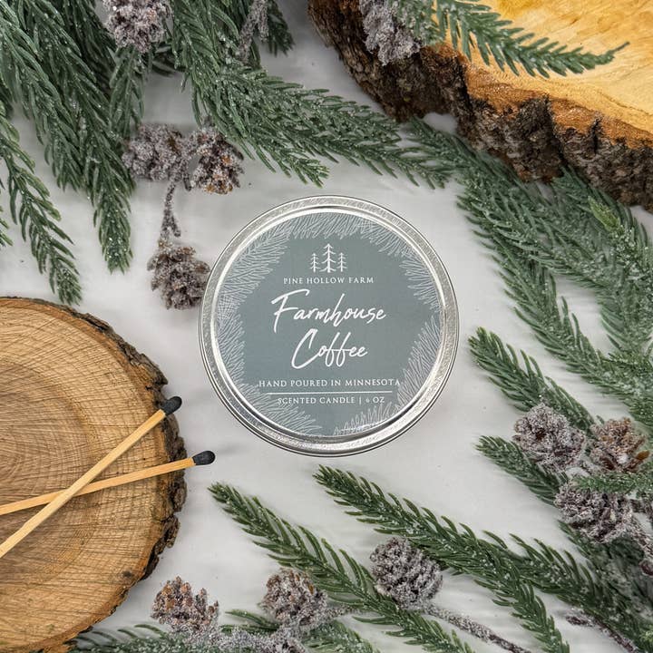 Farmhouse Coffee | Wood Wick Soy Candle for wholesale by Pine Hollow Farm LLC