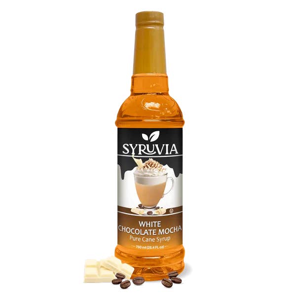 Sirop de moka au chocolat blanc pour la vente par Syruvia